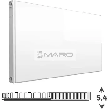 Radiátor Korad Radiators Plan Ventil Kompakt 11 Radiátor deskový, VK, pravý 600 x 400 x 54 mm, 344 W (75/65°C), bílý, 11VP600400