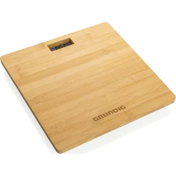 Osobní váha Digitální osobní váha Grundig z bambusu