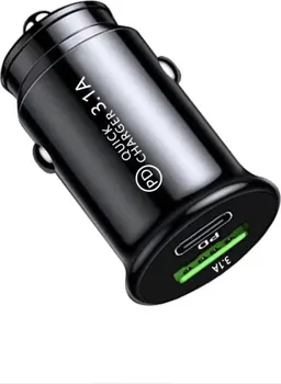 Nabíječka do auta USB-A/USB-C TE-339PD černá