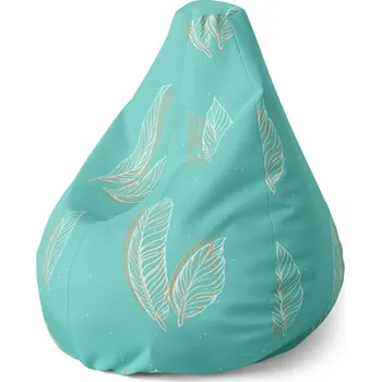 Sedací pytel Sablio Sedací vak Pear Peříčka - 140 x 100 x 25 cm