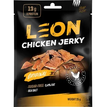 Sušená potravina Leon Jerky Chicken Original 25 g