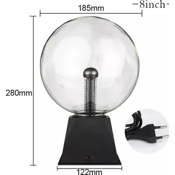 Stojací lampa Plazmová koule | neonová lampa - 8palcová pouze EU zástrčka