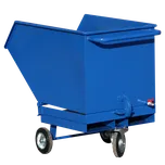 HTI Výklopný přepravník pro sypké materiály s dvojitým dnem, sítem, kohoutem a kapsami - 400l EW-5908