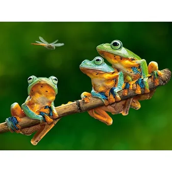 Diamantové malování Diamantové malování -Žáby - č. 528 40x50 cm