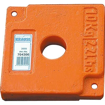 Krause Stabilizační závaží, 20 × 20 × 4 cm, kov&nbsp;704306