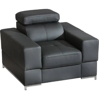 Křeslo Dolmar Křeslo Bazalt, pravá kůže Vyberte čalounění kůže: Madras 215 beige