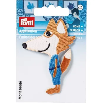 Nášivka PRYM Nášivka liška, nažehlovací, oranžová/modrá