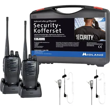 Vysílačka Midland G10 Pro PMR 2er Security-Koffer MA31 LK Pro C1107.S4 PMR radiostanice sada 2 ks