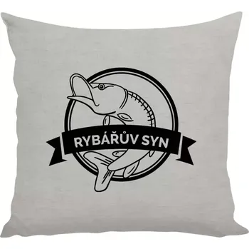 Polštář Polštář lněný 40x40 cm Rybářův syn