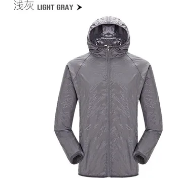 Pánská softshellová bunda Kempingová nepromokavá bunda s kapucí Barva: Šedá, Velikost: L