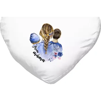 Polštář Polštář srdce 40x35 cm Jsem máma - chlapeček a kluk