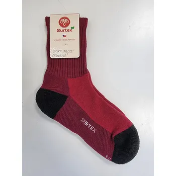 Pánské ponožky Surtex merino sportovní ponožky froté - červené 35-38