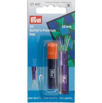 PRYM Quiltovací jehly v zásobníku, jemné, 0,60 x 23 mm