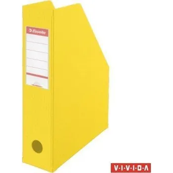 Archivační box ESSELTE Stojan na časopisy, skládací, Vivida žlutá, 70 mm, PVC/karton, ESSELTE 25601
