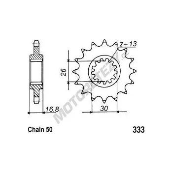Řetězová sada pro motocykl Řetězové kolečko HONDA CBR 1000 RR Fireblade rok 04-16