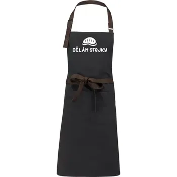 Kuchyňská zástěra Zástěra Kariban Vintage GRIL - Dělám stejky