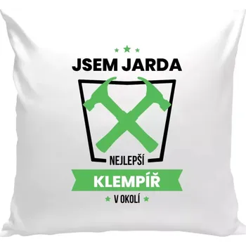 Polštář Polštář bílý 40x40 cm Nejlepší v okolí - klempíř