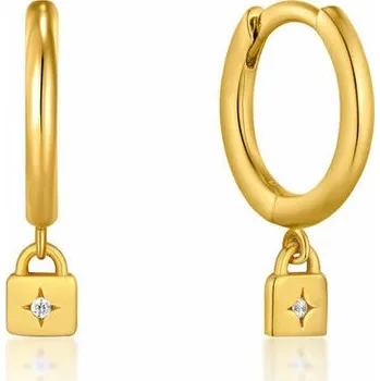 Náušnice Dámské náušnice Ania Haie E032-01G Mincovní stříbro Zlatá (1,5 cm)