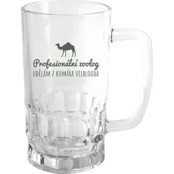 Sklenice Půllitr skleněný Profesionální zoolog - Udělám z komára velblouda