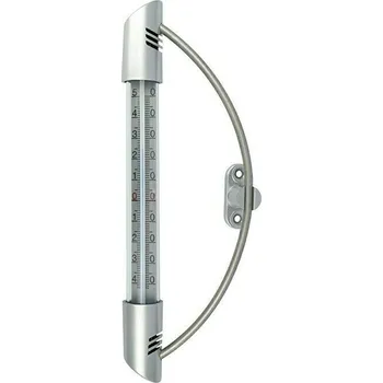 Domácí teploměr Okenní teploměr Orbis, analogový, nerezová ocel, plast, ø 2,2 cm, 23 cm