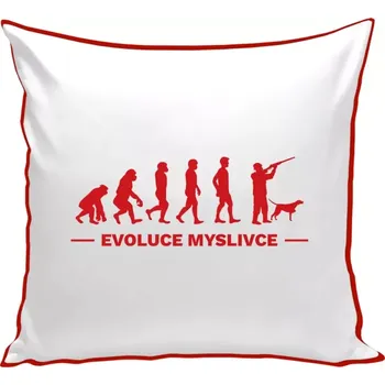 Polštář Polštář barevný 32x32 cm Evoluce - myslivec
