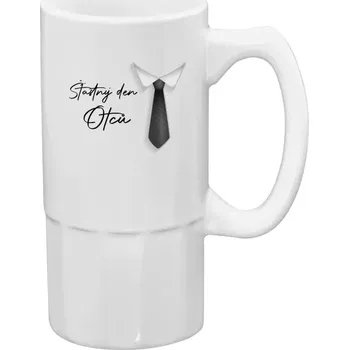 Sklenice Půllitr ke Dni otců - Šťastný den otců - kravata - 500 ml