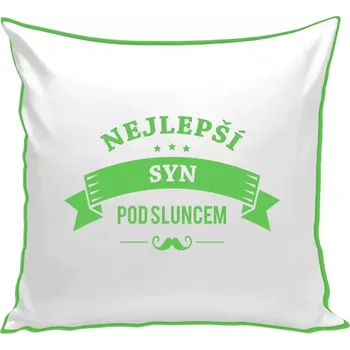 Polštář Polštář barevný 32x32 cm Nejlepší syn pod sluncem