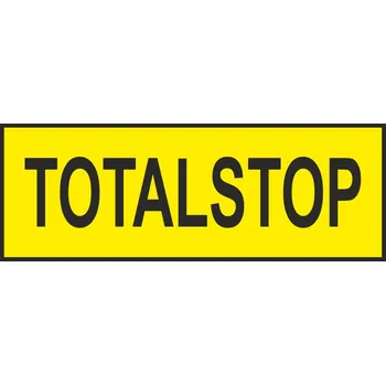 samolepka Samolepka TOTAL STOP - 40 x 15 mm - arch 10 ks