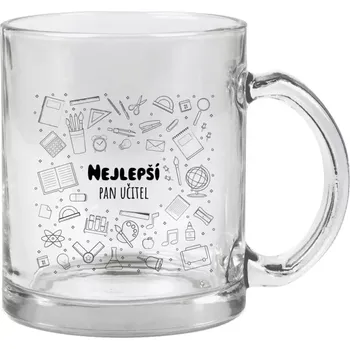Hrnek 330 ml - skleněný Nejlepší pan učitel