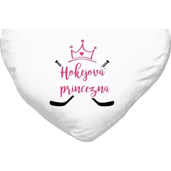 Polštář Polštář srdce 40x35 cm Hokejová princezna