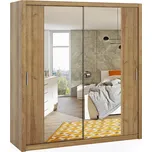 Gib Skříň s posuvnými dveřmi Filip a zrcadlem 200 Barevné provedení: Dub zlatý