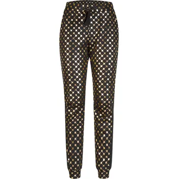 Dámské kalhoty Dámské tepláky OneMore Nove Sei Uno Black/Champagne