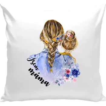 Polštář Polštář bílý 40x40 cm Jsem máma - holka