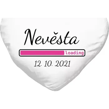 Polštář Polštář srdce 40x35 cm Nevěsta loading