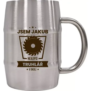 Sklenice Nerezový chladicí půllitr Nejlepší v okolí - truhlář