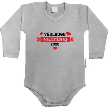 Kojenecký body Dětské body s dlouhým rukávem Výsledek karantény - stuha
