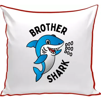Polštář Polštář barevný 32x32 cm Brother Shark