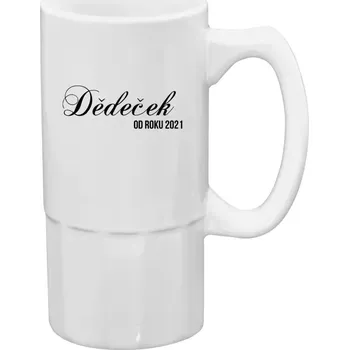 Sklenice Půllitr pro dědečka - Dědeček od roku - 500 ml