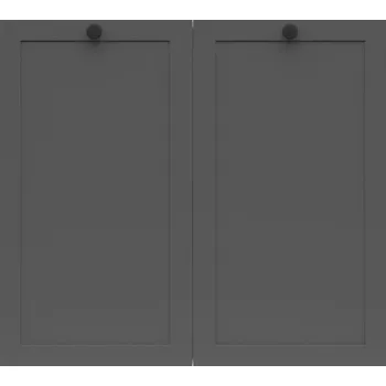 BRW Junona Line Ramka dřezová skříňka DK2D/80/82, bílá/grafit