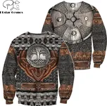Mikina 3D s potiskem rytíře Viking Armor Velikost: XS, Barva (Varianta): Mikina
