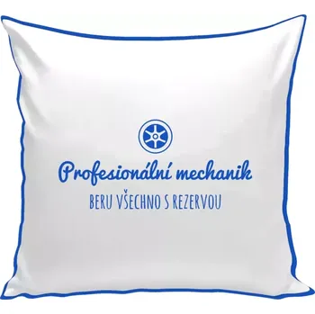 Polštář Polštář barevný 32x32 cm Profesionální mechanik