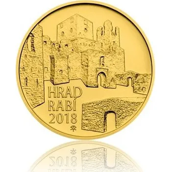 Hrad Rabí - zlatá mince z cyklu Hrady České republiky - běžná kvalita - Standard