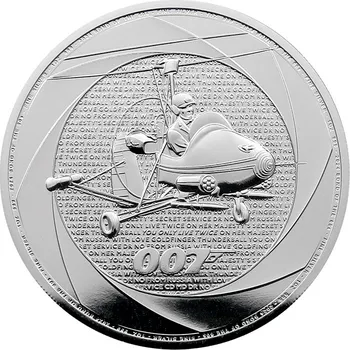 Stříbrná investiční mince Šest dekád 007 - Bond 60. let 1 Oz 2024