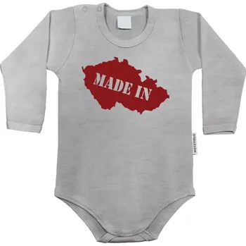 Kojenecký body Dětské body s dlouhým rukávem Made in CZ