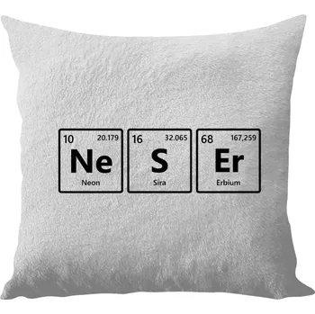 Polštář Polštář bílý 40x40 cm - dlouhý chlup NeSEr