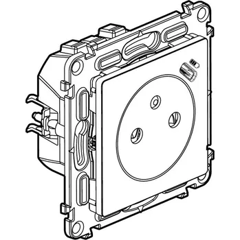 Elektrická zásuvka LEGRAND Zásuvka VALENA 753336 2P+T/USB-C hliník 753336