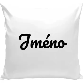 Polštář Polštář bílý 40x40 cm Vlastní jméno