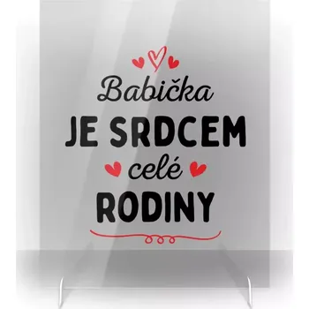 Plexi obrázek Babička je srdcem celé rodiny