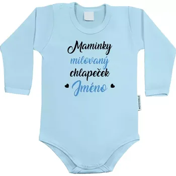 Kojenecký body Dětské body s dlouhým rukávem Maminky milovaný chlapeček
