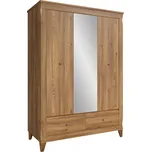 BRW Bergen šatní skříň SZF2D1M2S, modřín sibiu zlatý